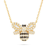 18K Gold 0.45ct Bumble Bee Diamond Necklace