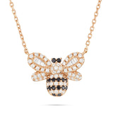 18K Gold 0.45ct Bumble Bee Diamond Necklace