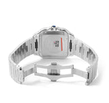 Cartier Santos Blue Dial Watch Stainless Steel