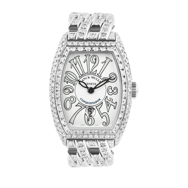 Franck Muller Conquistador Stainless Steel 12ct Diamond Watch