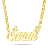 YOUR NAME - Custom Solid Gold Large Cuban Name Necklace