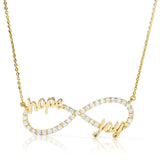 Customizable Hope & Joy Infinity Pendant