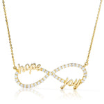 Customizable Hope & Joy Infinity Pendant