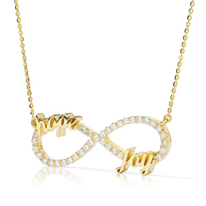 Customizable Hope & Joy Infinity Pendant
