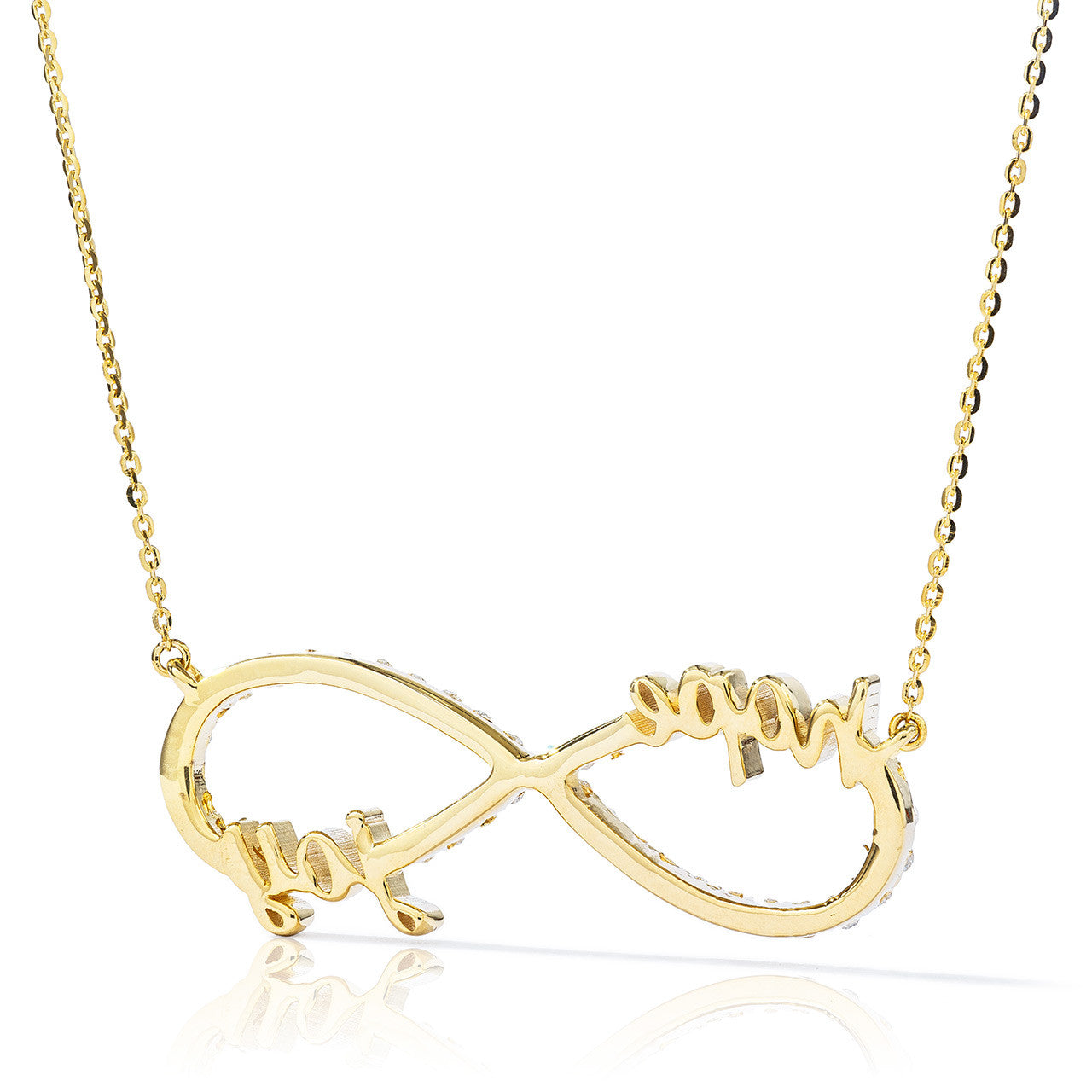 Customizable Hope & Joy Infinity Pendant