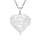 Medium Gold & Diamond Heart Picture Pendant