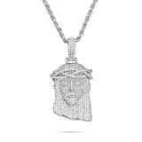 14K Gold 5.29ct Diamond Jesus Head Pendant