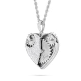 Shyne Collection 10K Gold 2.24ct Diamond Mechanical Heart Pendant