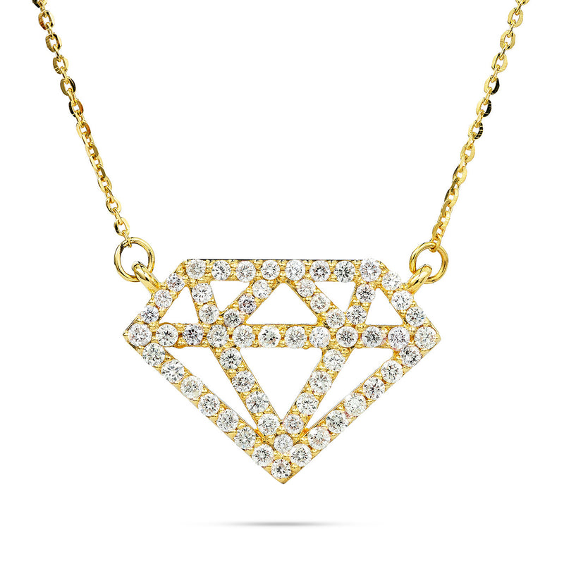 14k Gold 0.80ct Shyne Diamond Necklace