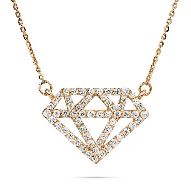 14k Gold 0.80ct Shyne Diamond Necklace