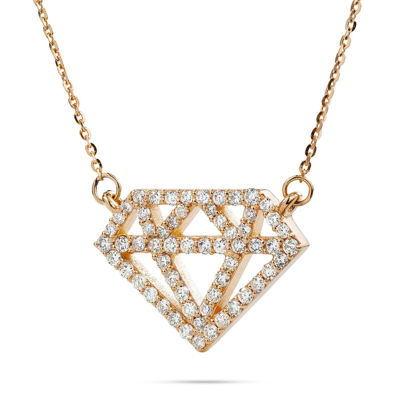 14k Gold 0.80ct Shyne Diamond Necklace