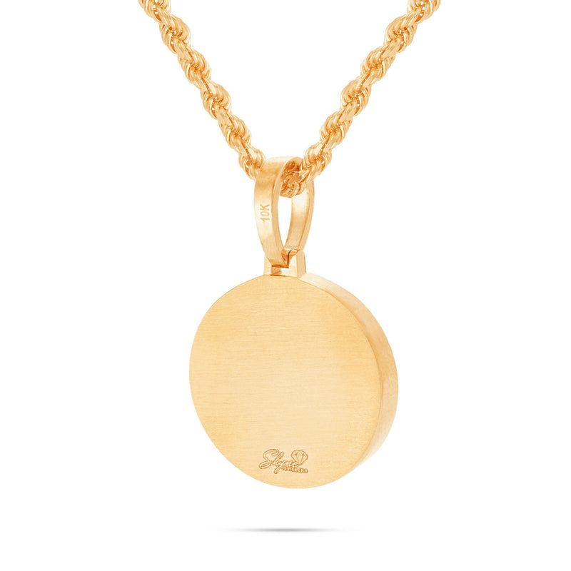 Small Gold & Diamond Picture Pendant