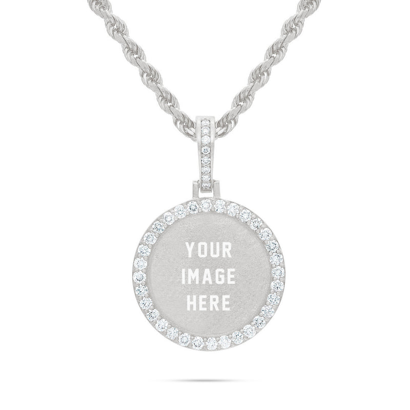 Small Gold & Diamond Picture Pendant