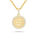 Small Gold & Diamond Picture Pendant