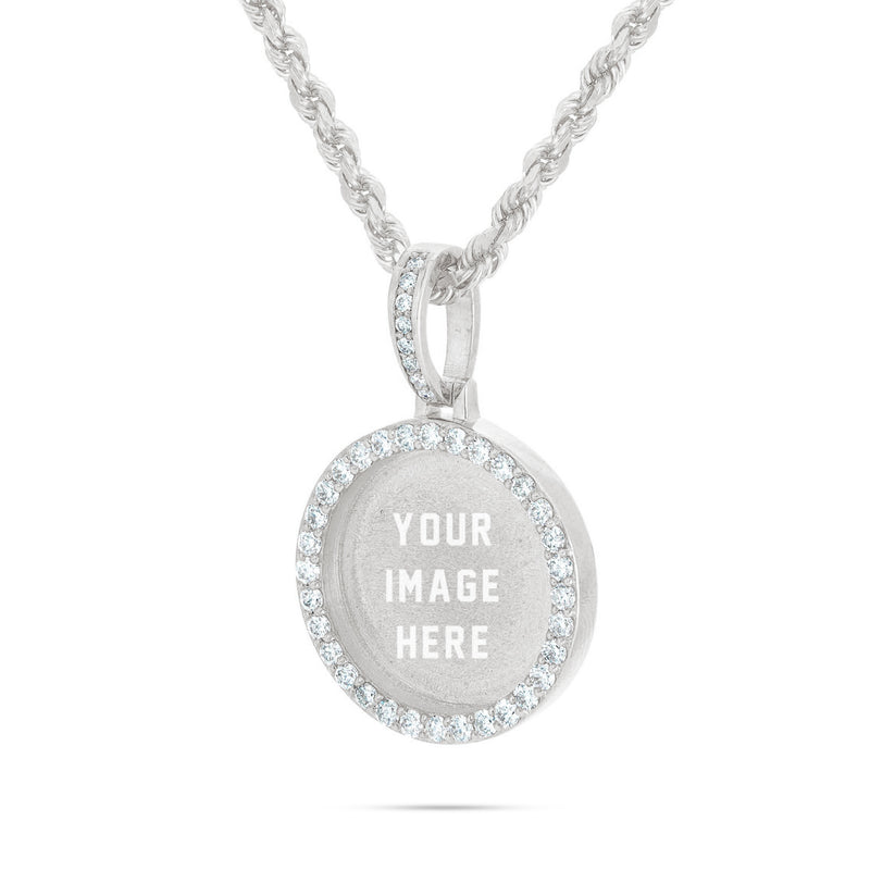 Small Gold & Diamond Picture Pendant