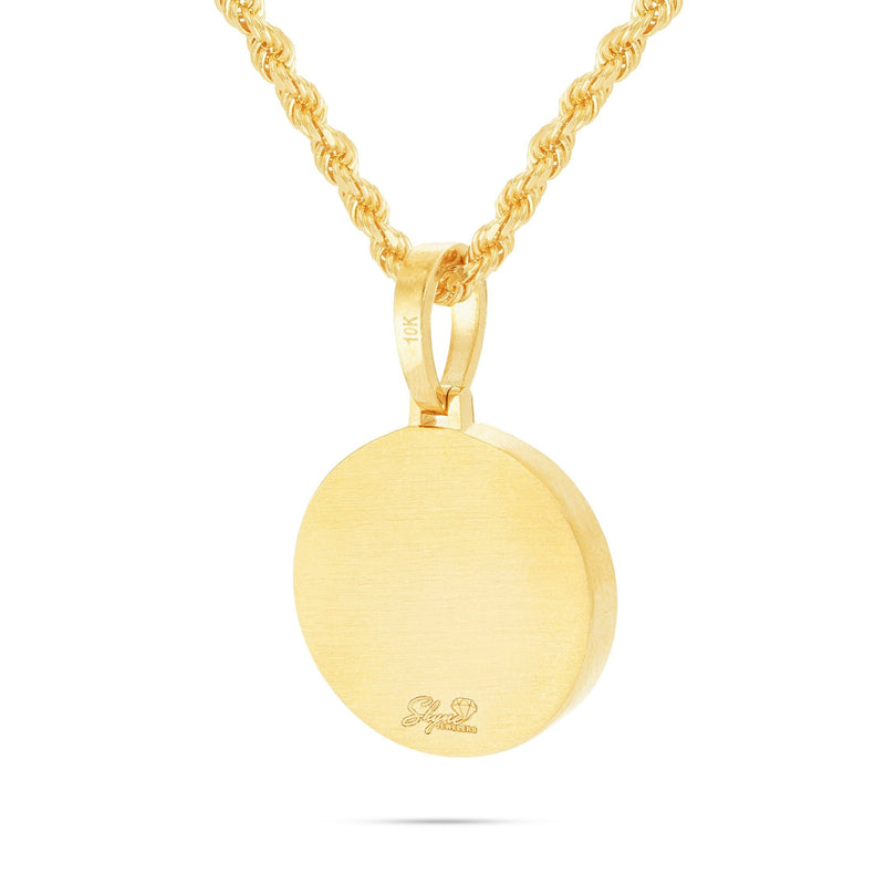 Small Gold & Diamond Picture Pendant