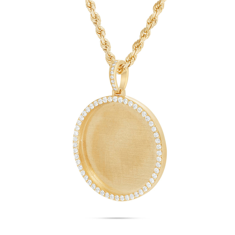 Medium Gold & Diamond Picture Pendant