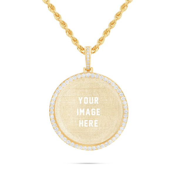 Medium Gold & Diamond Picture Pendant
