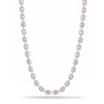 14k White Gold 14.02ct Diamond Baguette Necklace