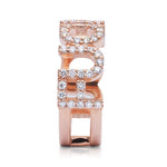 14k Rose Gold F*ck You Ring 0.74ct