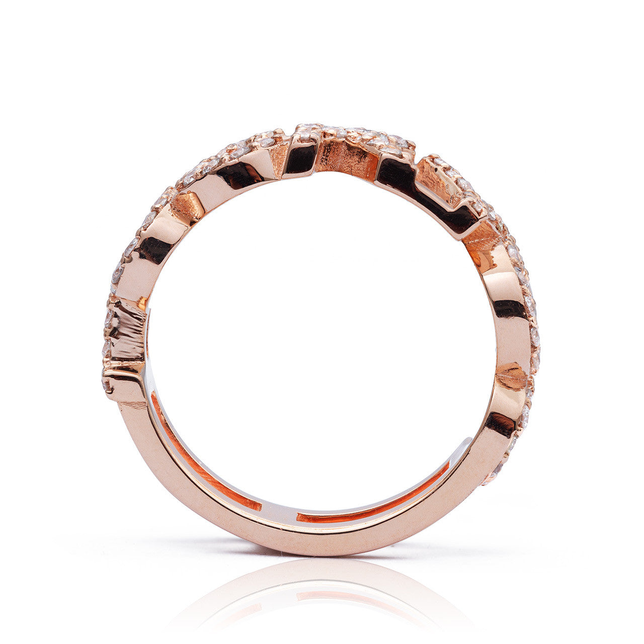 14k Rose Gold F*ck You Ring 0.74ct