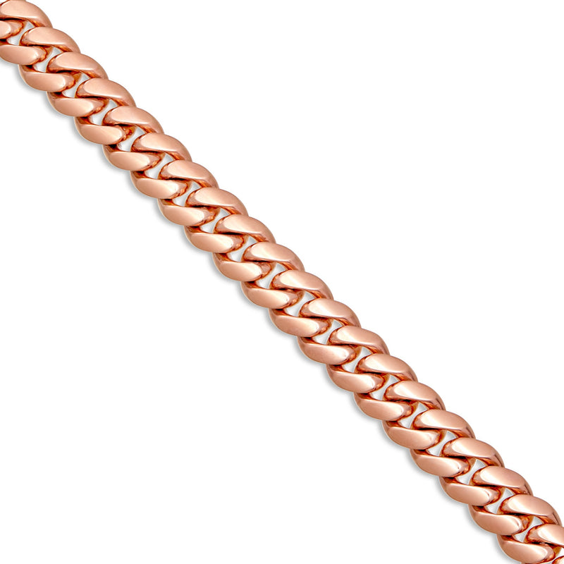 Gold Cuban Chain, 17.5 mm - Shyne Jewelers Rose Gold 16" 10KT Shyne Jewelers