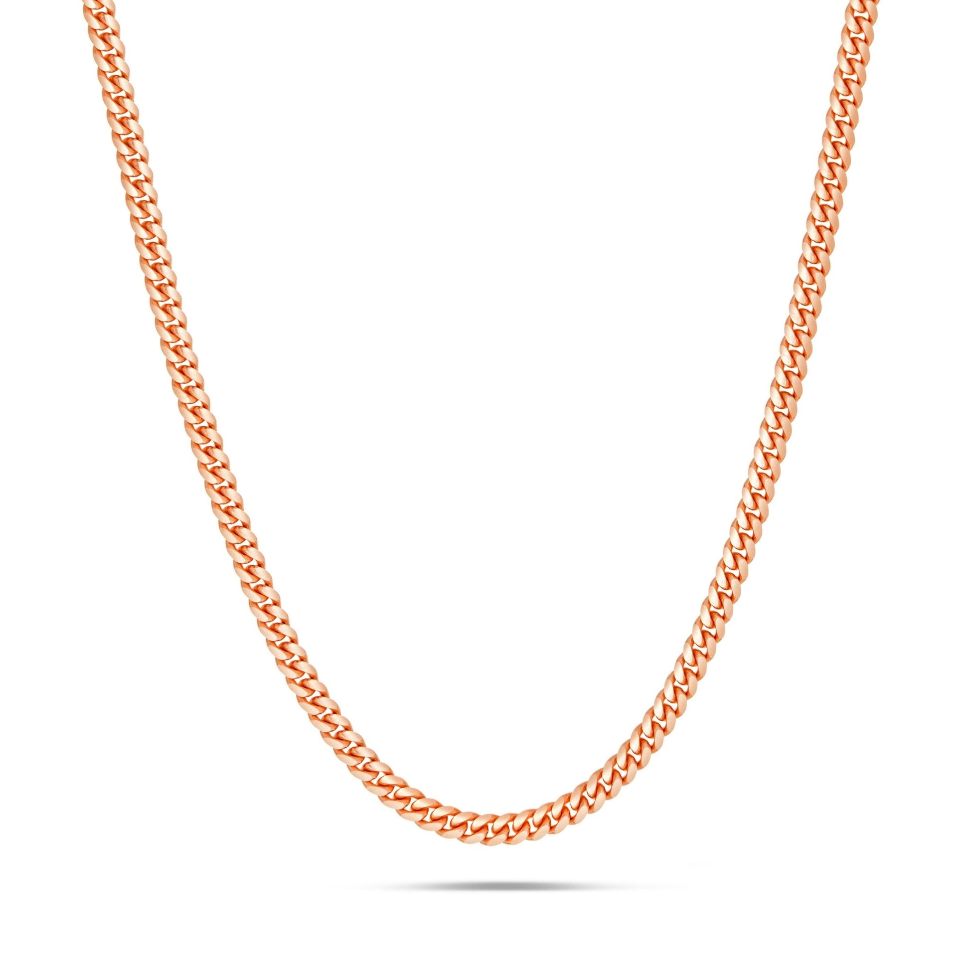 14K Solid Gold Cuban Chain, 2.5mm