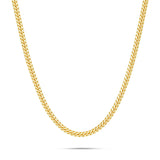 14K Solid Gold Cuban Chain, 2.5mm
