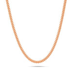 Gold Cuban Chain, 3mm - Shyne Jewelers 10KT Rose Gold 16