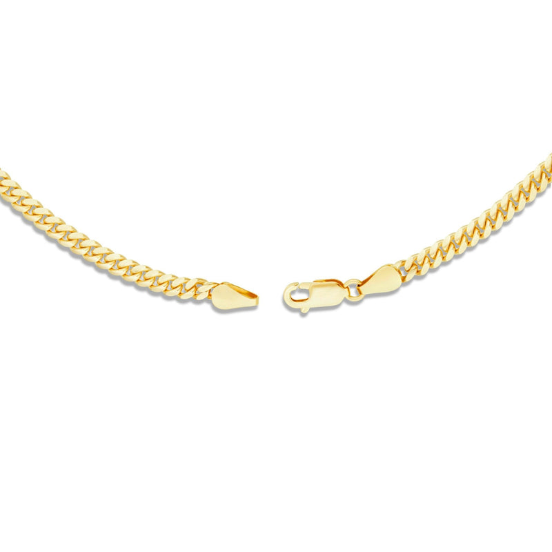 Gold Cuban Chain, 4mm - Shyne Jewelers 10KT Yellow Gold 16" Shyne Jewelers