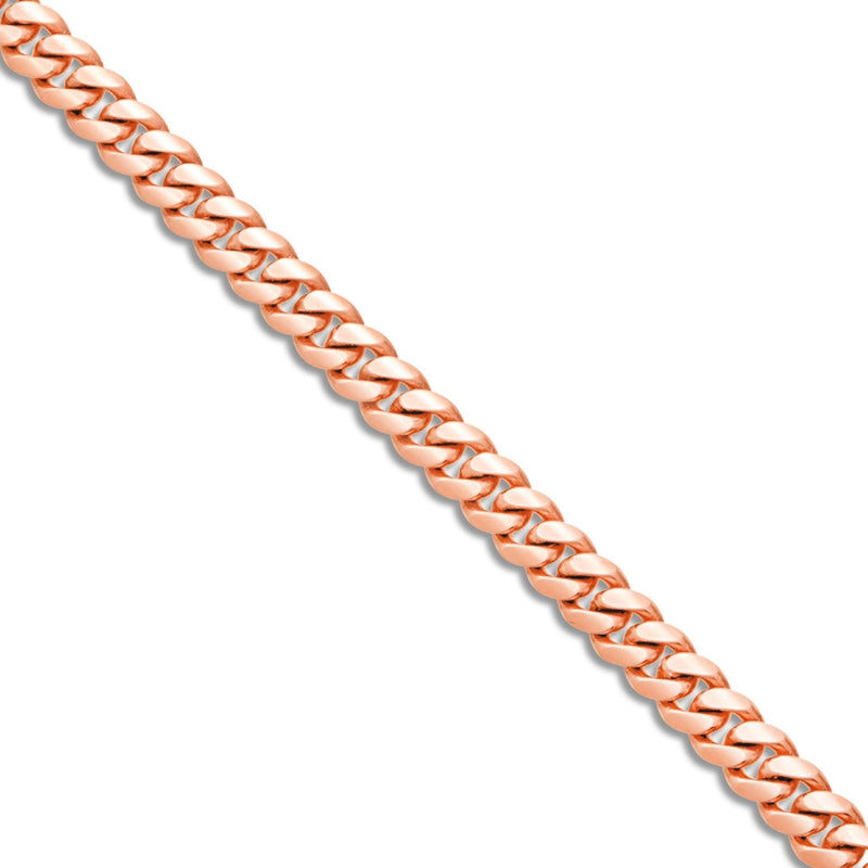 Gold Cuban Chain, 5mm - Shyne Jewelers 10KT Rose Gold 18" Shyne Jewelers