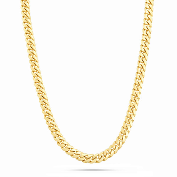 Gold Cuban Chain, 5mm - Shyne Jewelers 10KT Yellow Gold 18" Shyne Jewelers