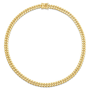Gold Cuban Chain, 6mm - Shyne Jewelers 10KT Yellow Gold 16