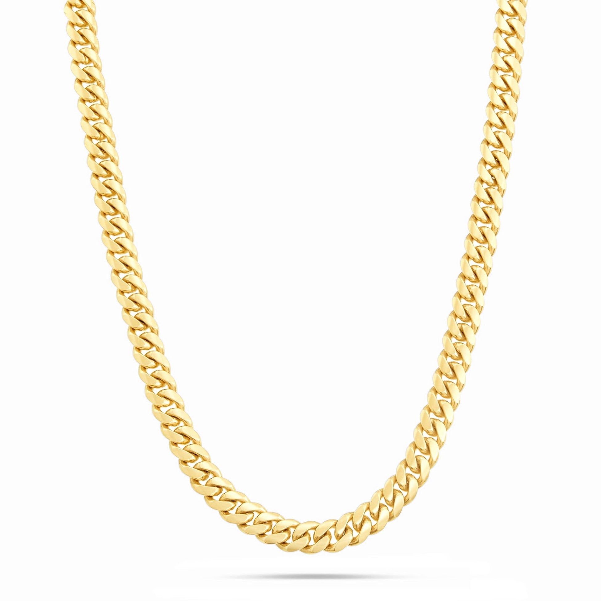 Gold Cuban Chain, 6mm - Shyne Jewelers 10KT Yellow Gold 16" Shyne Jewelers