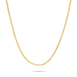 14K Solid Gold 1.25 mm Franco Chain