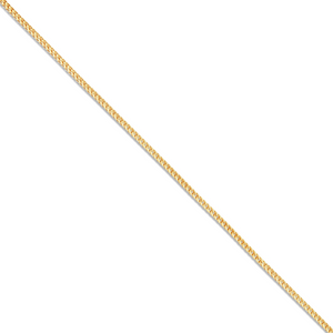 10K Solid Gold 1.25 mm Franco Chain