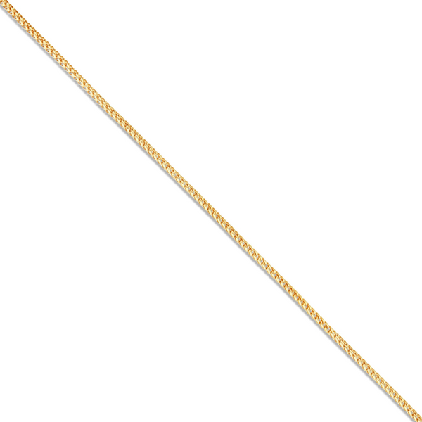 10K Solid Gold 1.25 mm Franco Chain