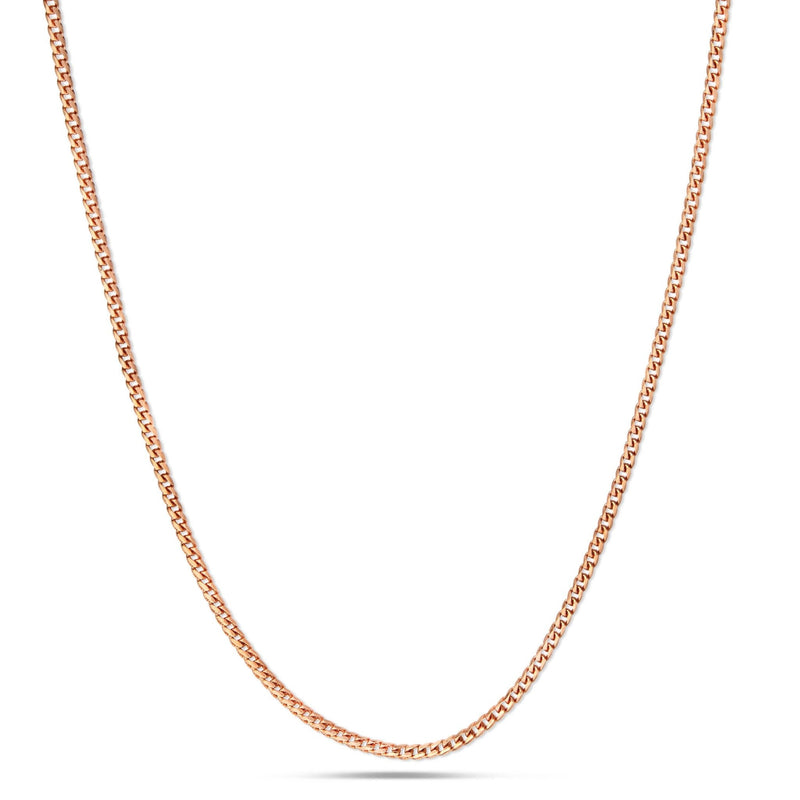 Gold Franco Chain, 2 mm - Shyne Jewelers 10K Rose Gold 16 Shyne Jewelers