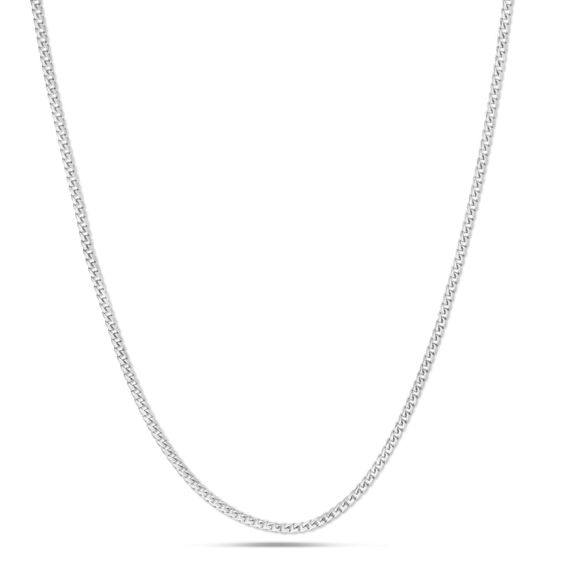 Gold Franco Chain, 2 mm - Shyne Jewelers 10K White Gold 16 Shyne Jewelers