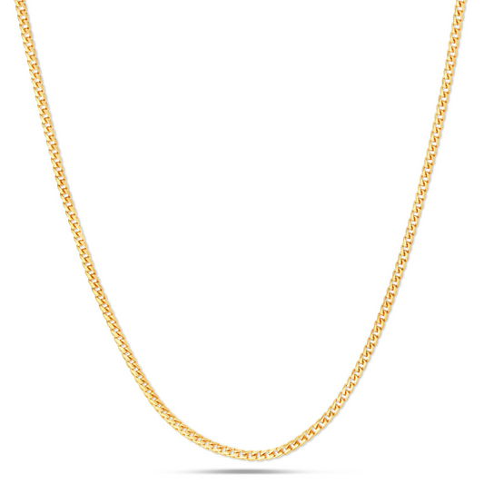 14K Solid Gold Franco Chain, 3mm