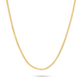 14K Solid Gold Franco Chain, 3mm