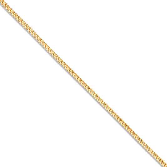 14K Solid Gold Franco Chain, 3mm