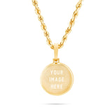 Small Gold Picture Pendant