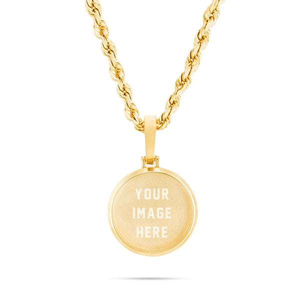 Small Gold Picture Pendant