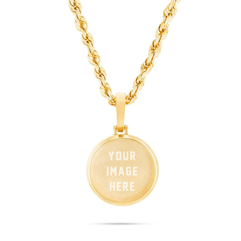 Small Gold Picture Pendant