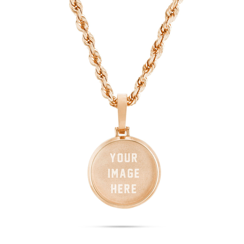 Small Gold Picture Pendant