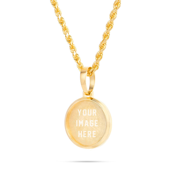 Small Gold Picture Pendant