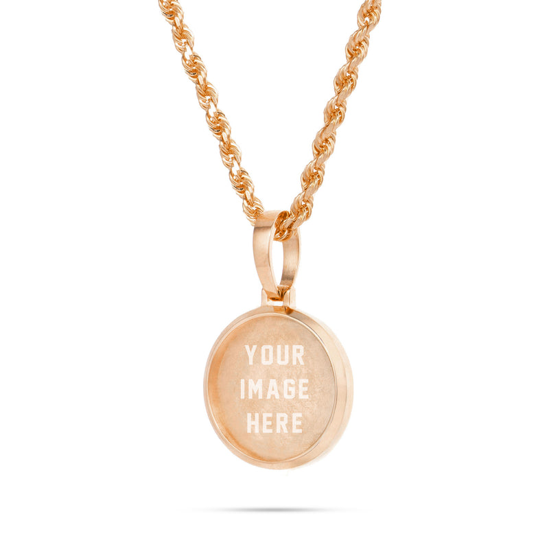 Small Gold Picture Pendant