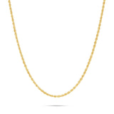 14K Solid Gold Rope Chain, 4mm