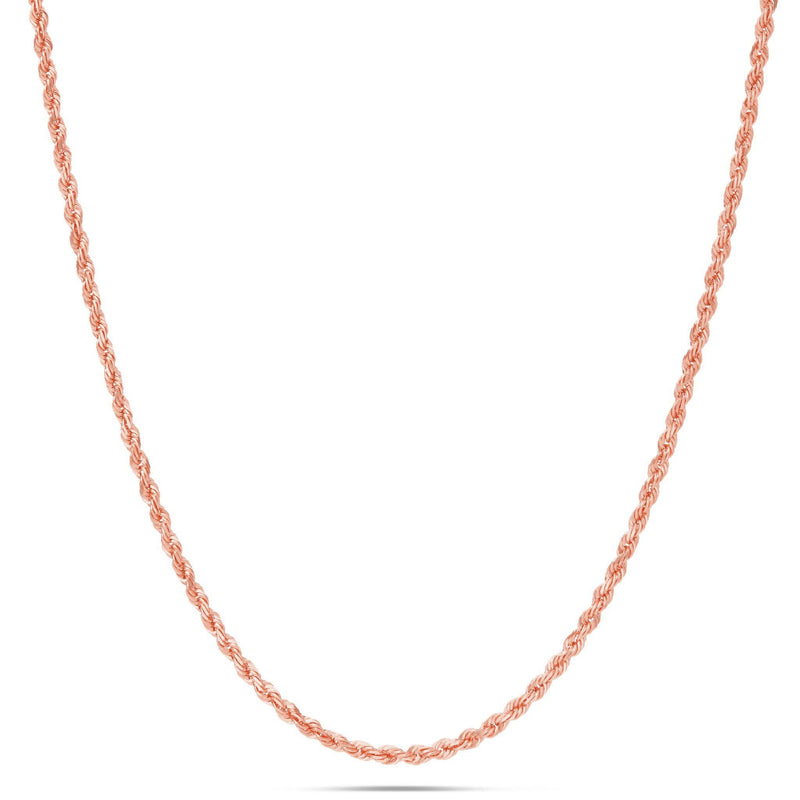 Gold Rope Chain, 2.5 mm - Shyne Jewelers 430-00142 10K 16" Rose Gold Shyne Jewelers
